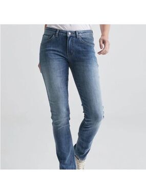 Buffalo David Bitton Mid-Rise Straight Boulevard Medium Wash Jeans-size 8x30